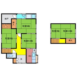 五十鈴川駅 徒歩13分 1階の物件間取画像